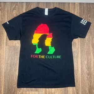 Black Employee Network Micron For The Culture T Shirt Size M Rasta Silhouette